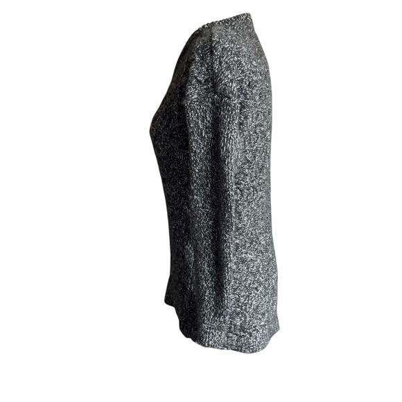 Athleta Women’s XS Northern Lights Asymmetrical Wool Cashmere Knit Black Sweater - Picture 2 of 10